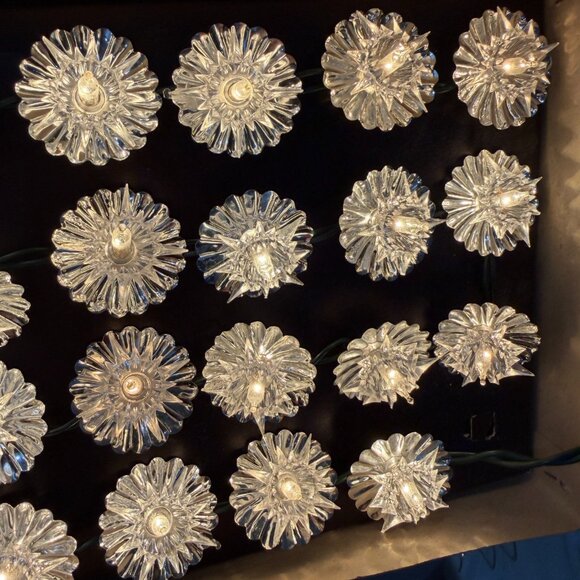 Vintage Kurt Adler Santa's World 35 Diamond Crystal light set Christmas Working - Picture 13 of 16